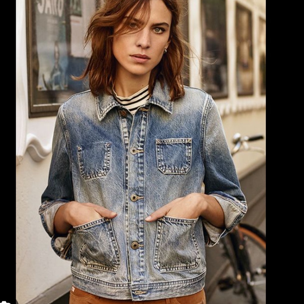AG Adriano Goldschmied Blue Denim Jacket